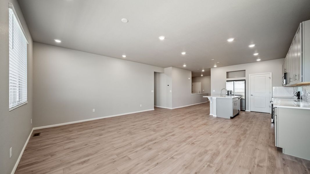 Spacious, unfurnished interior of a new home in Reunion, Commerce City (Image 13). Spacious, unfurnished interior of a new home in Reunion, Commerce City (Image 13).