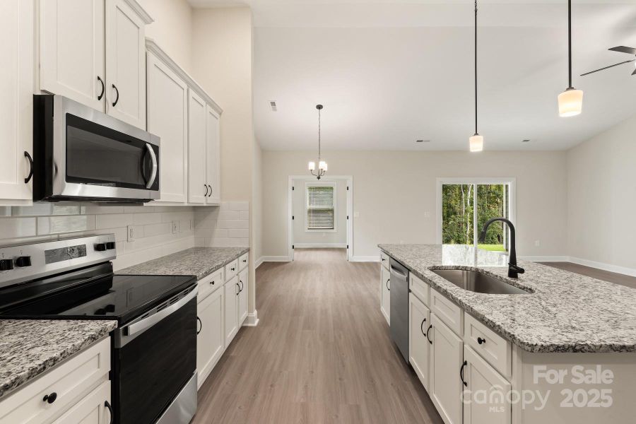 Furnished interior view inside a new home in Colonial Crossing, Troutman (Image 11). Furnished interior view inside a new home in Colonial Crossing, Troutman (Image 11).