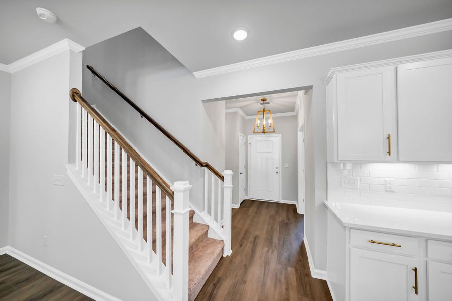 Furnished interior view inside a new home in Monroe Preserve, Chapin (Image 12).
