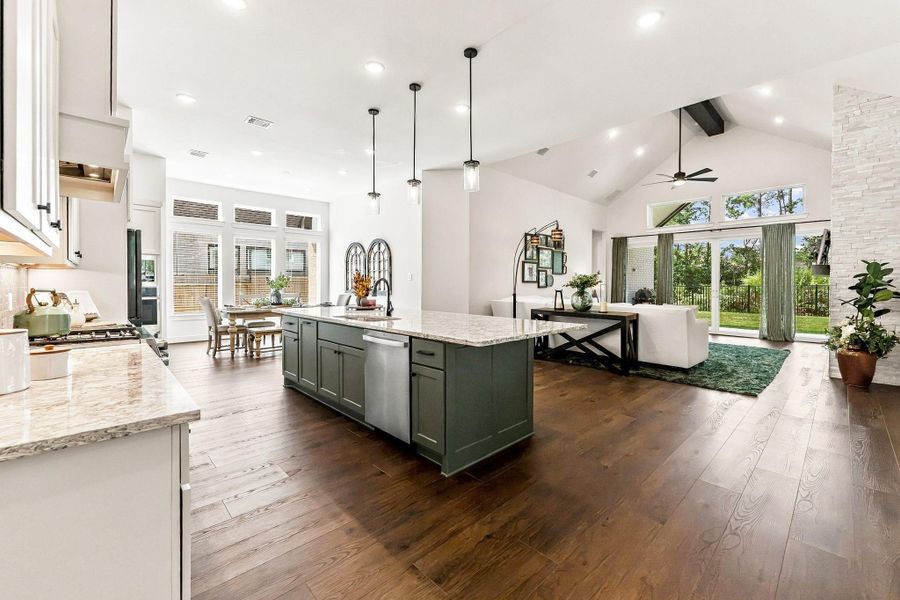 Furnished interior view inside a new home in , Conroe (Image 18).