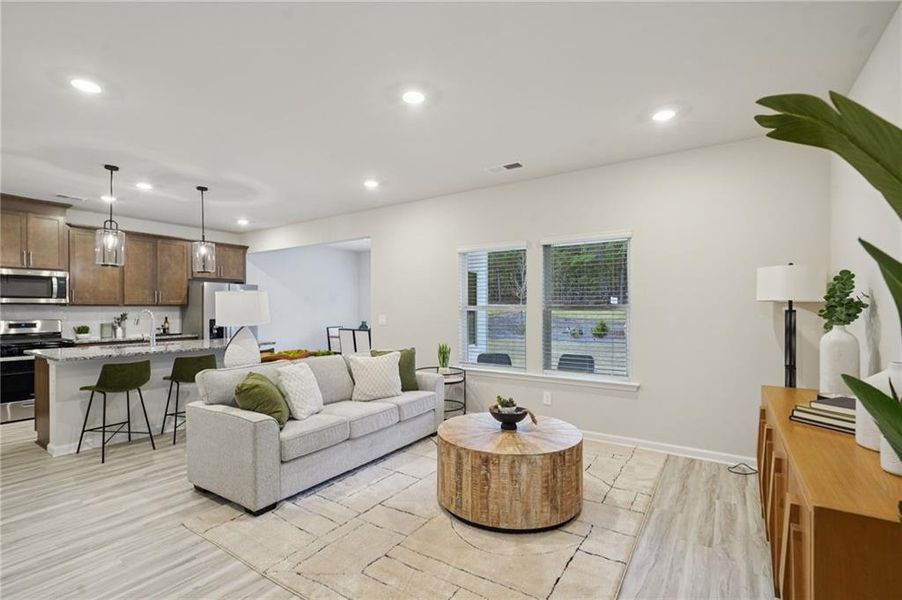 Furnished interior view inside a new home in Avalon - Reserve Series, Conyers (Image 8).