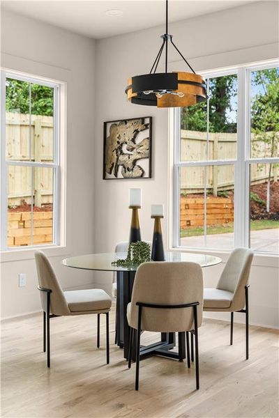 Furnished interior view inside a new home in , Atlanta (Image 38).