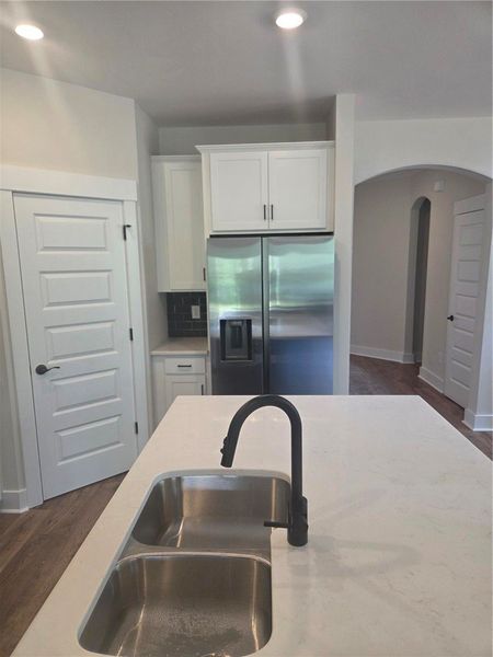 Walk in pantry and refrigerator Walk in pantry and refrigerator