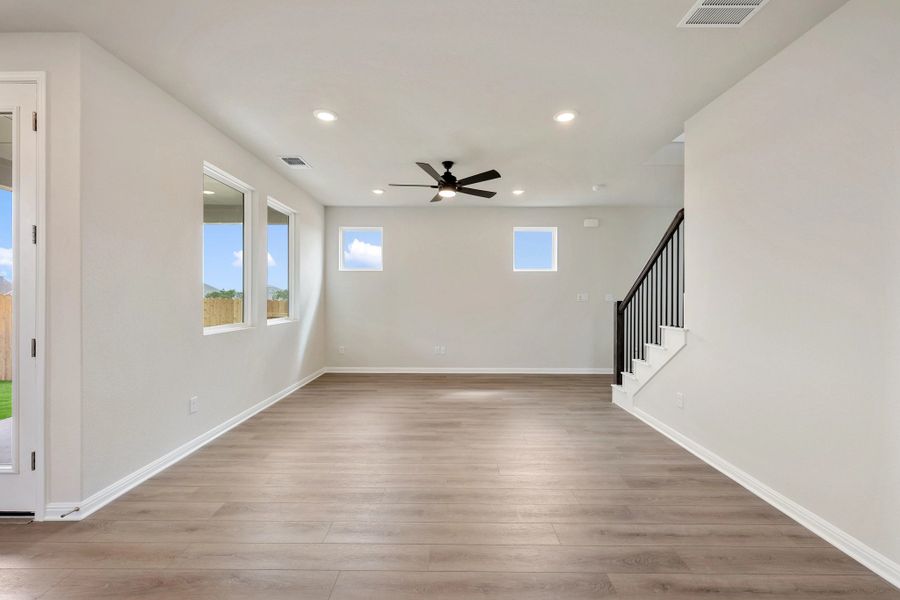 Spacious, unfurnished interior of a new home in The Cottages at La Cima, San Marcos (Image 36).