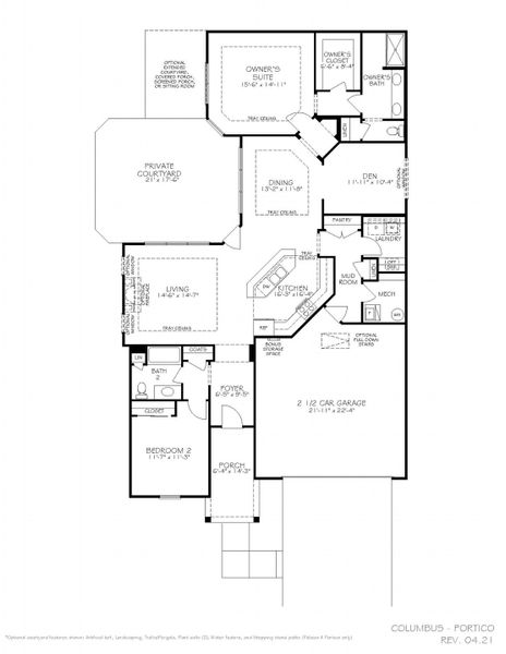2D floor plan layout for the Portico by Epcon Communities in The Courtyards at Lupton Village, Fort Lupton, CO (Image 4). 2D floor plan layout for the Portico by Epcon Communities in The Courtyards at Lupton Village, Fort Lupton, CO (Image 4).