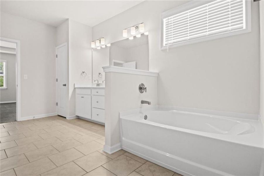 Furnished interior view inside a new home in Carmichael Farms, Canton (Image 12). Furnished interior view inside a new home in Carmichael Farms, Canton (Image 12).