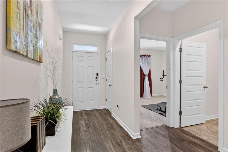 Furnished interior view inside a new home in Champion's Run, Lithonia (Image 9).
