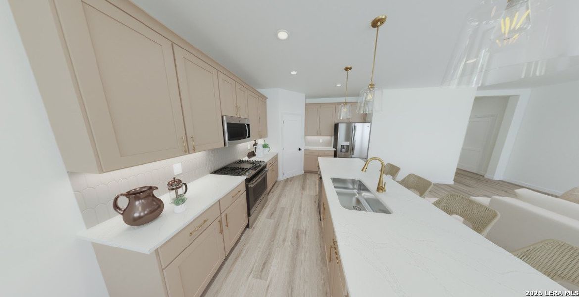 Furnished interior view inside a new home in The Wilder, Adkins (Image 4).