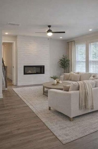 Furnished interior view inside a new home in , Stockbridge (Image 6).