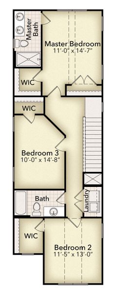 Second Floor (3 Bedroom Option)