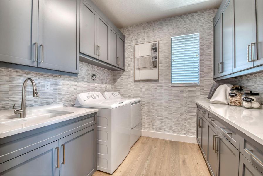 Furnished interior view inside a new home in Apex at Avenir, Palm Beach Gardens (Image 22).