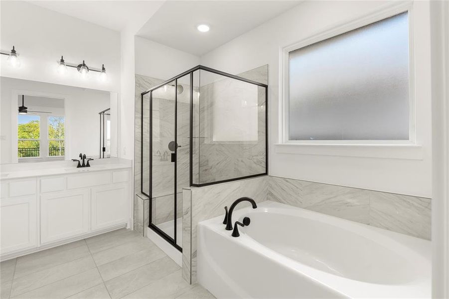 Furnished interior view inside a new home in Inspiration Collection at Union Park, Little Elm (Image 8).