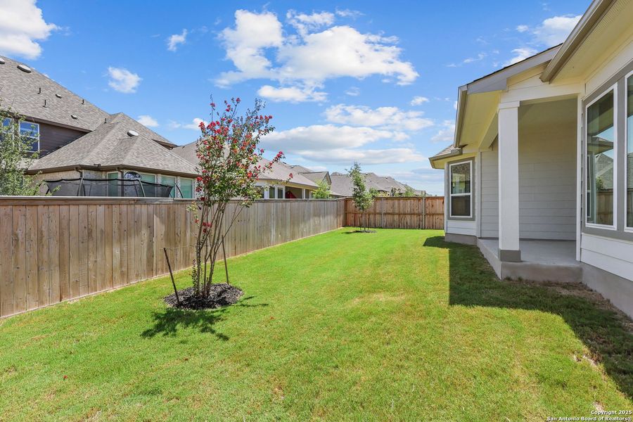 Front exterior of a new home in Mayfair 50', New Braunfels, TX, highlighting curb appeal (Image 16).