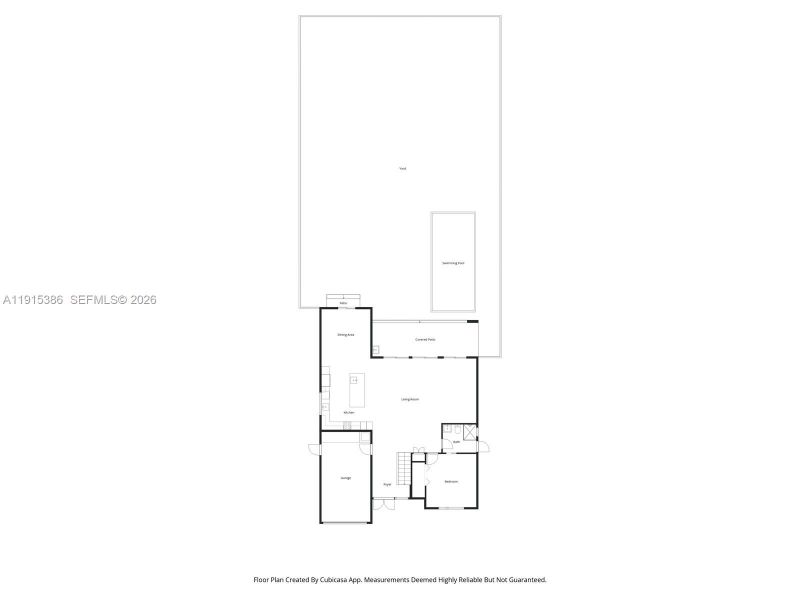 2D floor plan layout of this home in , Miami, FL (Image 5).