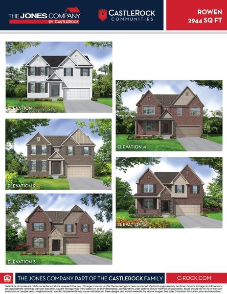Front exterior of a new home in The Retreat at Norman Farm, Hendersonville, TN, highlighting curb appeal (Image 2).