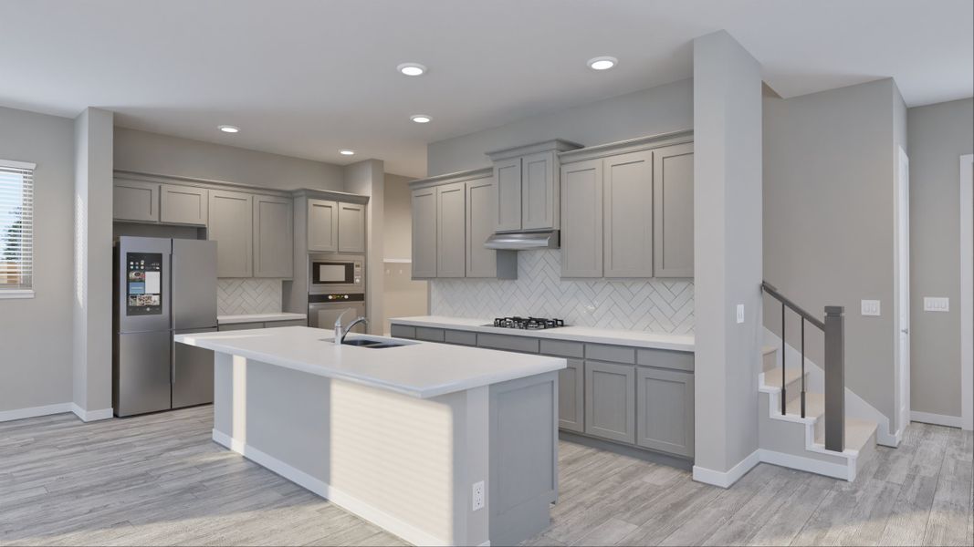 Representative furnished interior of a home built from the Newport by Tricoast Homes in Summer Place  35', Montgomery (Image 34).