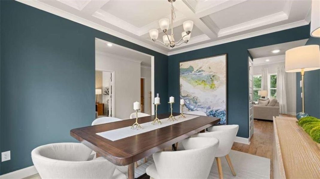 Furnished interior view inside a new home in Heritage Pointe, Senoia (Image 4).