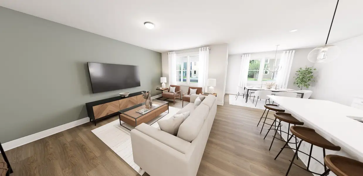 Representative furnished interior of a home built from the Stars Above You by Garman Homes in Ponder, Wendell (Image 4).