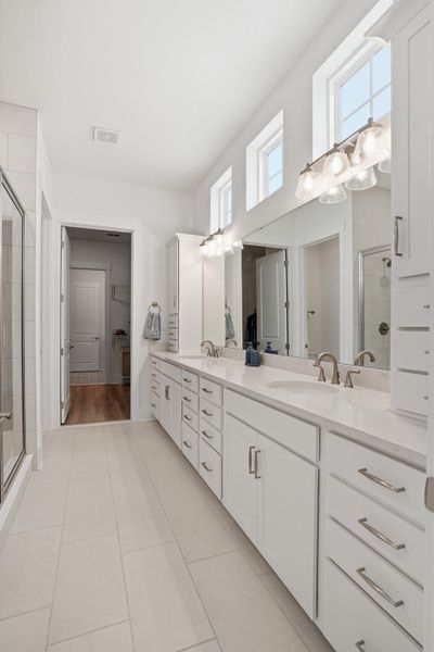 Furnished interior view inside a new home in Summerwind Crossing at Lakes of Cane Bay, Summerville (Image 29).
