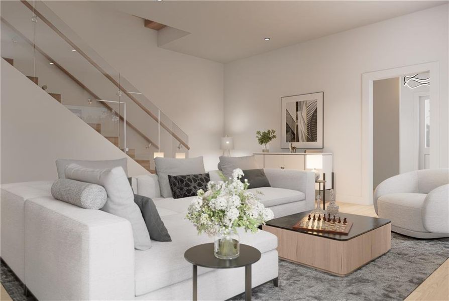 Furnished interior view inside a new home in , Sugar Hill (Image 8).