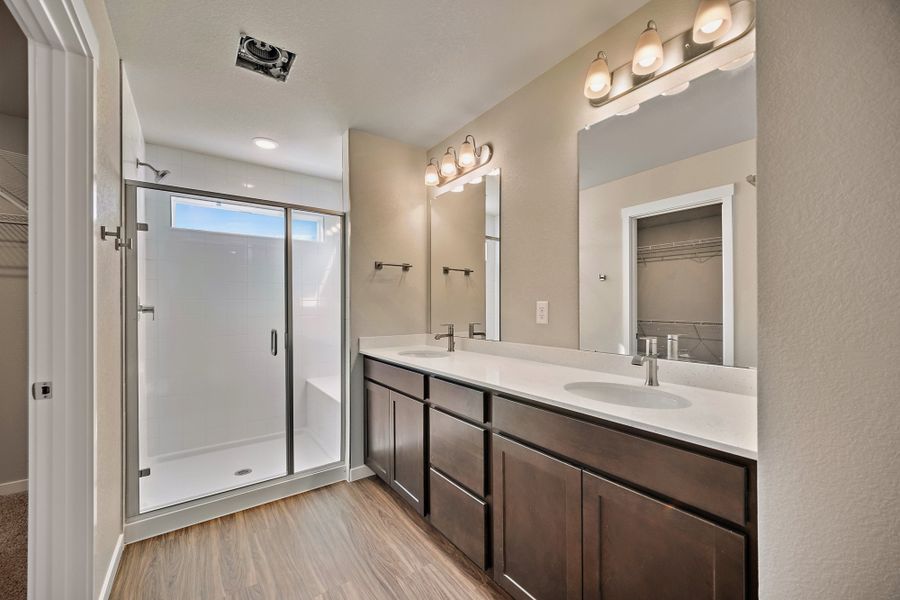 Furnished interior view inside a new home in Ridge at Lorson Ranch, Colorado Springs (Image 9).
