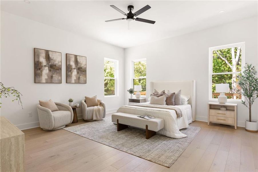 Furnished interior view inside a new home in , Powder Springs (Image 39).