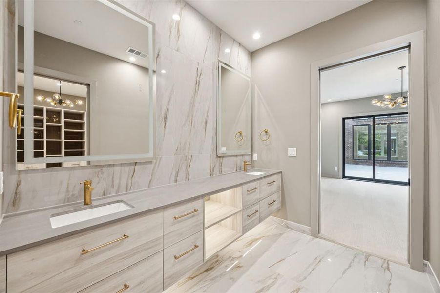 Furnished interior view inside a new home in , Roanoke (Image 12).