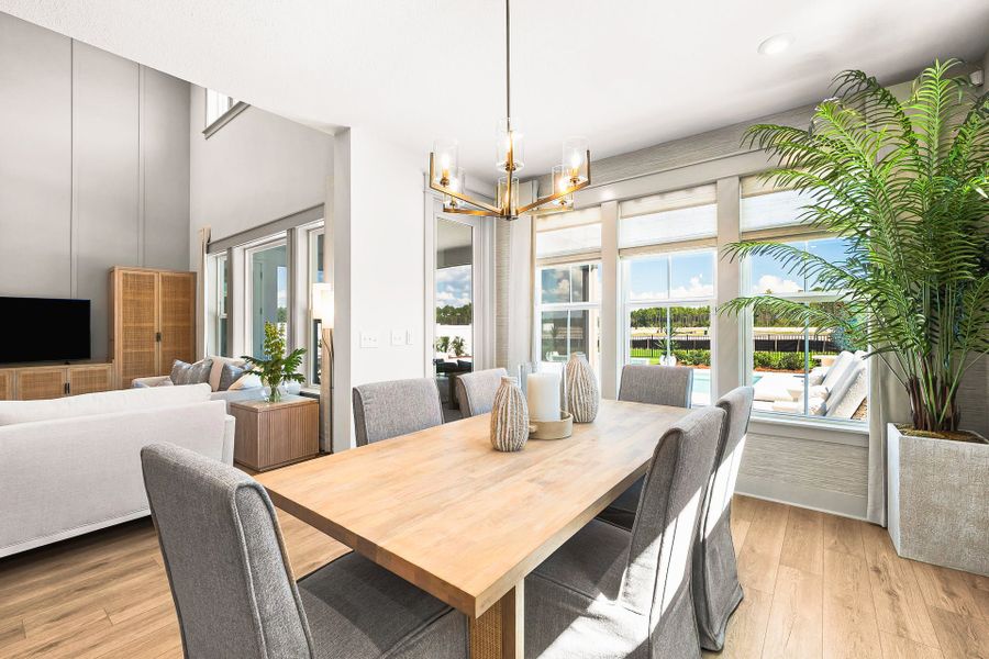 Representative furnished interior of a home built from the Charles by Fischer Homes in Twin Lakes, Hoschton (Image 32).