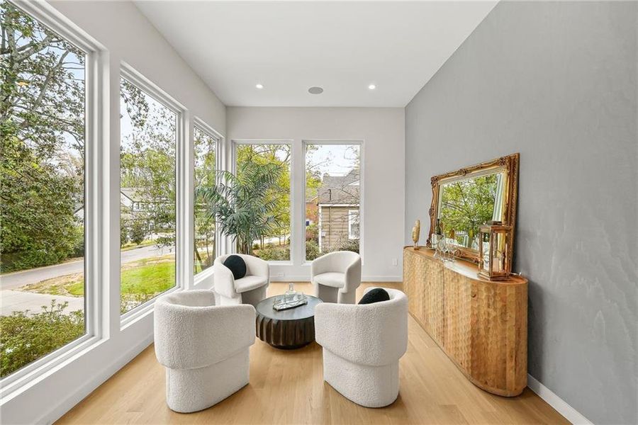 Furnished interior view inside a new home in , Atlanta (Image 41).