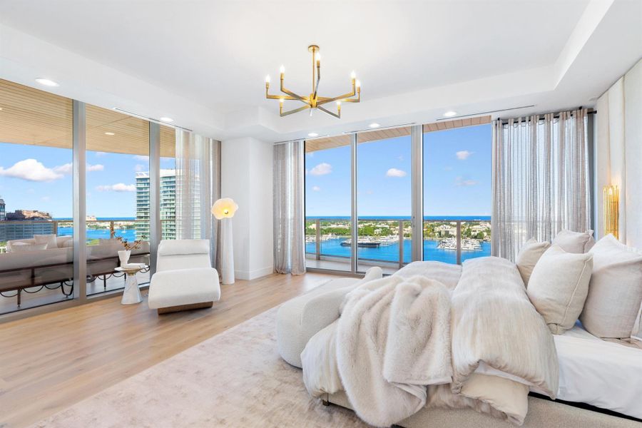 Furnished interior view inside a new home in , West Palm Beach (Image 34).