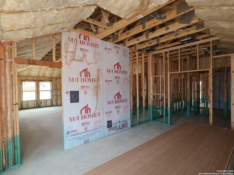 In-progress construction of a new home in Chaparral Ranch, Floresville, TX (Image 28).