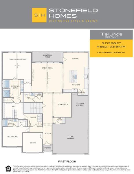 2D floor plan layout for the Telluride by Stonefield Homes in Rio Vista at Kelly Ranch, Aledo, TX (Image 5). 2D floor plan layout for the Telluride by Stonefield Homes in Rio Vista at Kelly Ranch, Aledo, TX (Image 5).