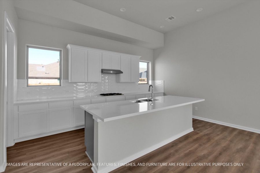 Furnished interior view inside a new home in Sunterra 50s, Katy (Image 5).