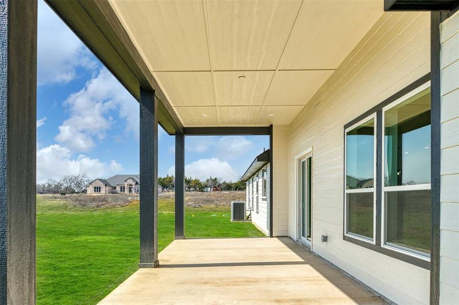 View of patio / terrace with central air condition unit