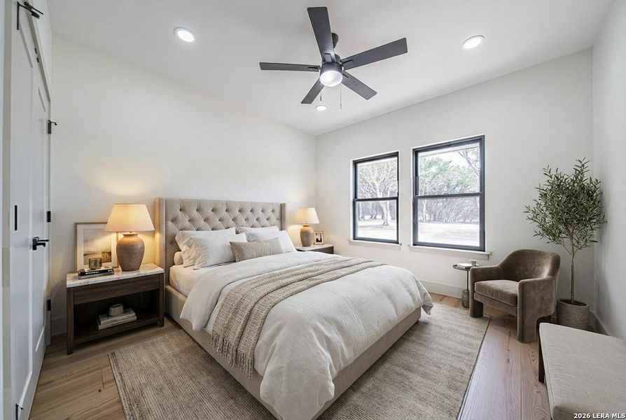 Furnished interior view inside a new home in , Bandera (Image 15).