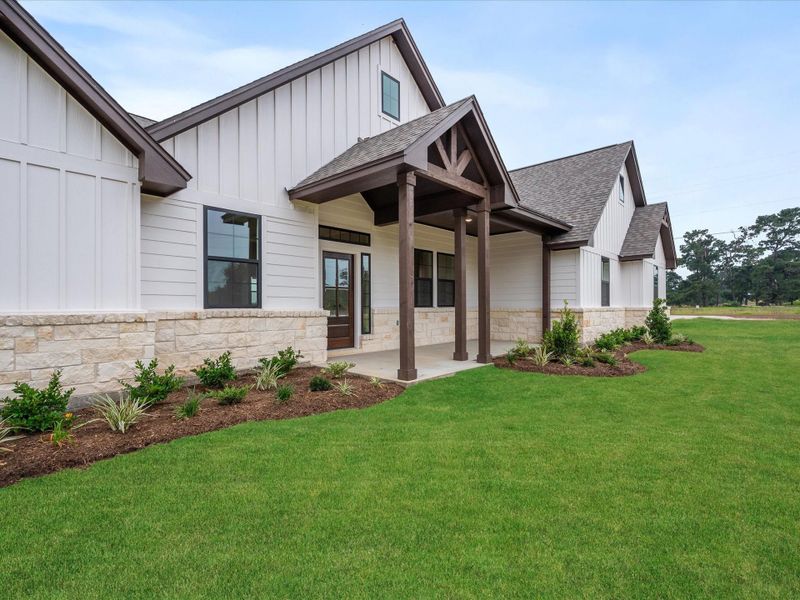 Front exterior of a new home in , Centerville, TX, highlighting curb appeal (Image 1). Front exterior of a new home in , Centerville, TX, highlighting curb appeal (Image 1).
