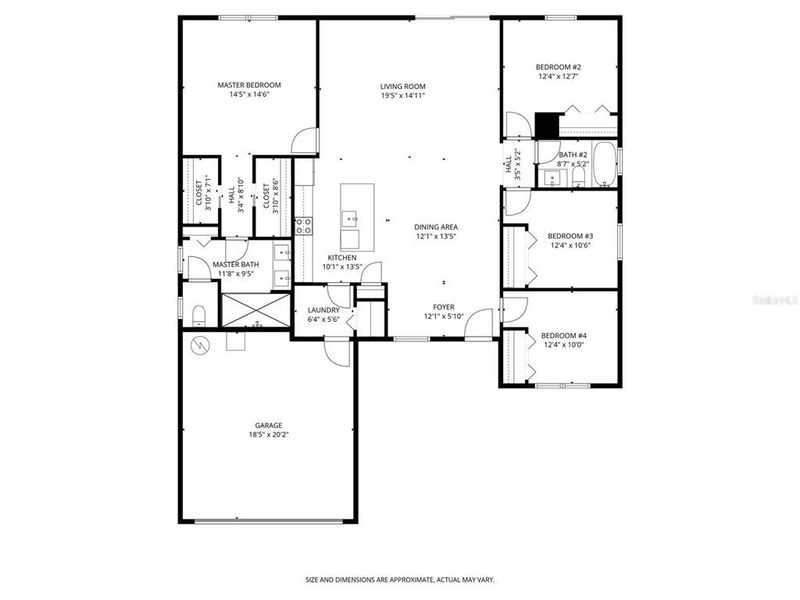 2D floor plan layout of this home in , Sebring, FL (Image 5).