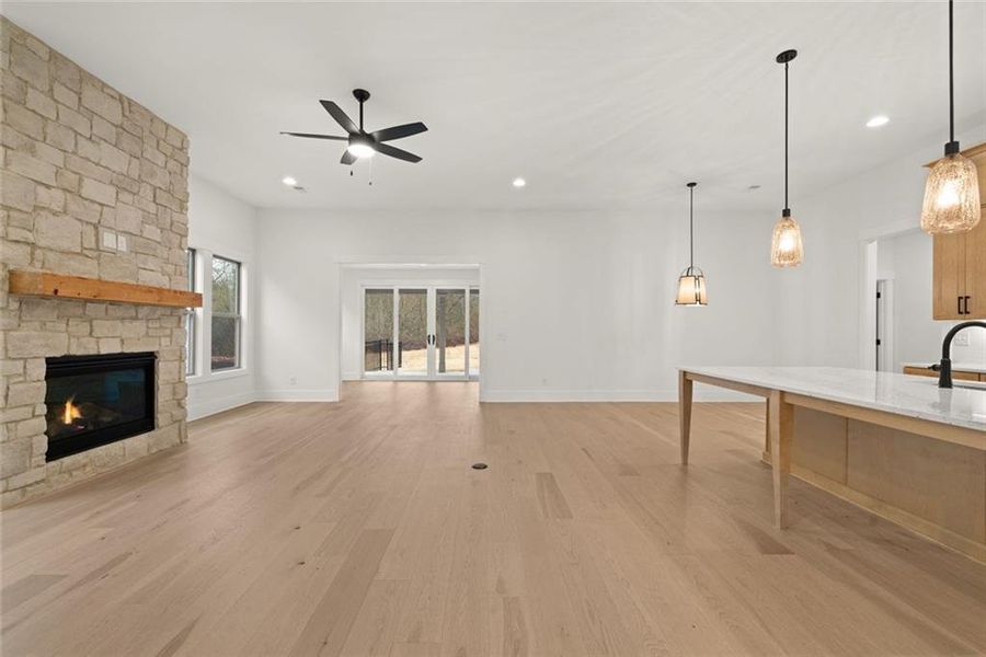 Furnished interior view inside a new home in Soleil Belmont Park, Canton (Image 8).