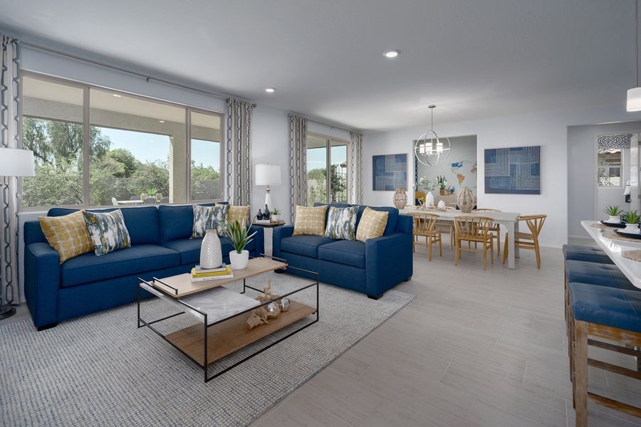 Furnished interior view inside a new home in The Reserves at Desert Oasis, Surprise (Image 4).