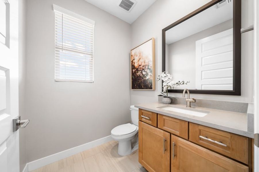 Representative furnished interior of a home built from the Sunrise by Taylor Morrison in Ovation at Meridian 55+, Queen Creek (Image 23).