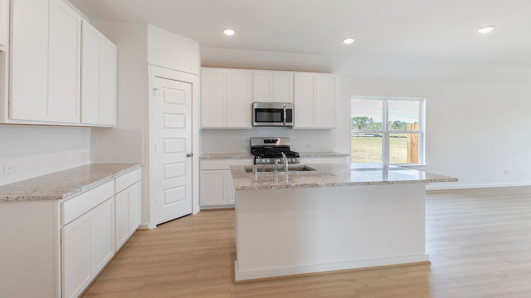 Furnished interior view inside a new home in Cielo, Conroe (Image 9). Furnished interior view inside a new home in Cielo, Conroe (Image 9).