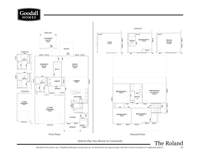 (R3 with 3-Car Garage)