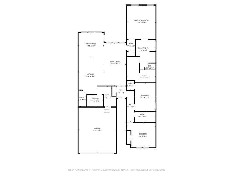 2D floor plan layout of this home in , Nederland, TX (Image 5).