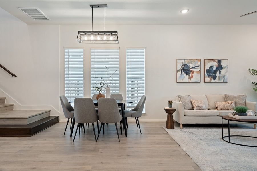 Furnished interior view inside a new home in Foxfield, Austin (Image 4).