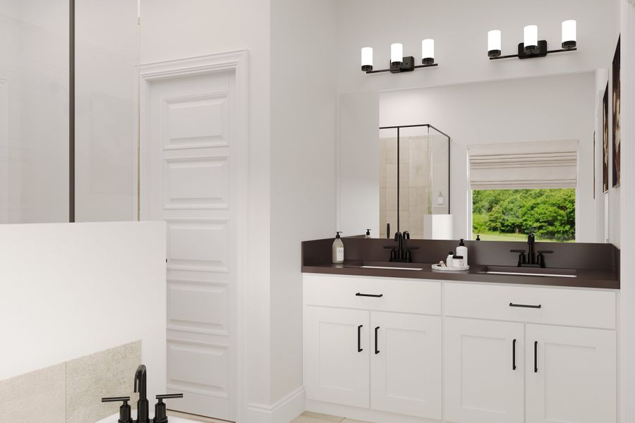 Representative furnished interior of a home built from the Lantana by Beazer Homes in Saratoga: Fields 40', Aubrey (Image 6). Representative furnished interior of a home built from the Lantana by Beazer Homes in Saratoga: Fields 40', Aubrey (Image 6).