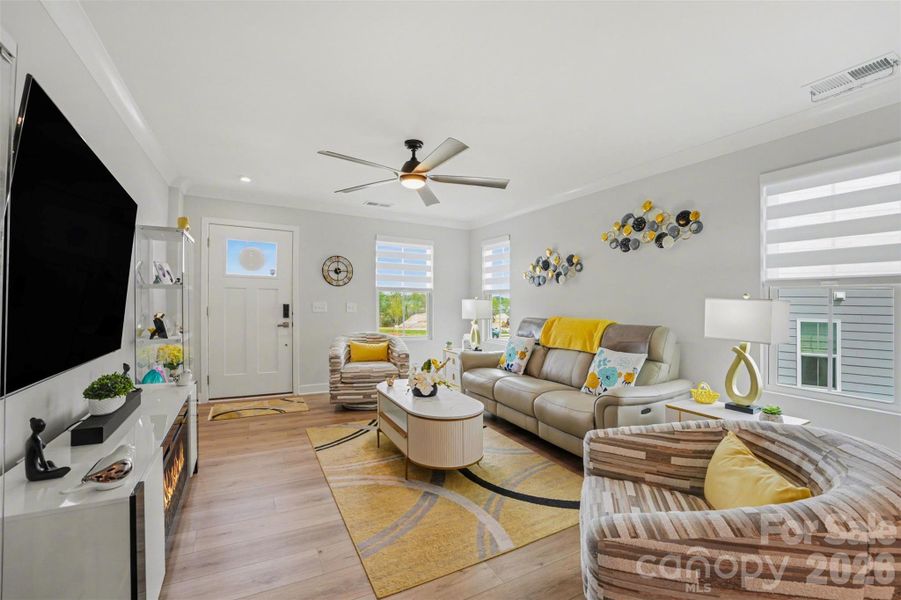 Furnished interior view inside a new home in Smith Village Townhomes, Troutman (Image 5).