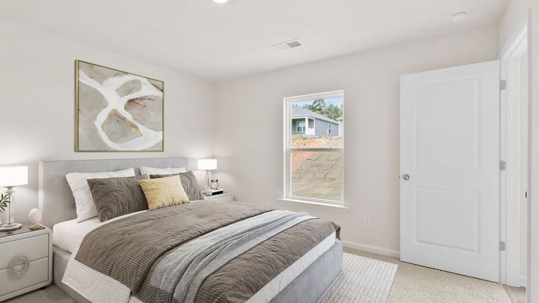 Furnished interior view inside a new home in Cedar Gap, Fountain Inn (Image 15). Furnished interior view inside a new home in Cedar Gap, Fountain Inn (Image 15).