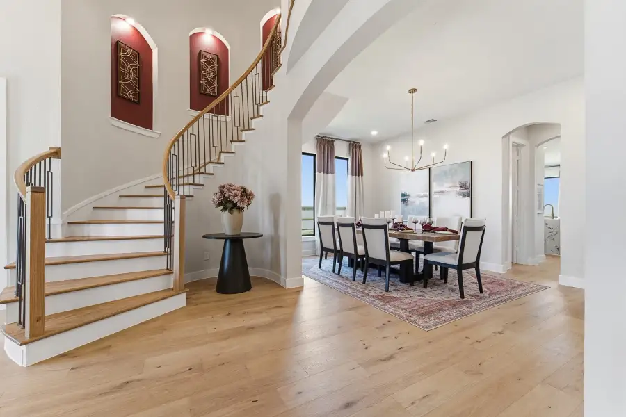 Representative furnished interior of a home built from the Laguna III by CastleRock Communities in Lakesong, Grand Prairie (Image 9).