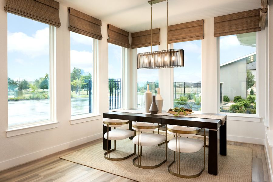 Furnished interior view inside a new home in Santa Rita Ranch, Liberty Hill (Image 8).