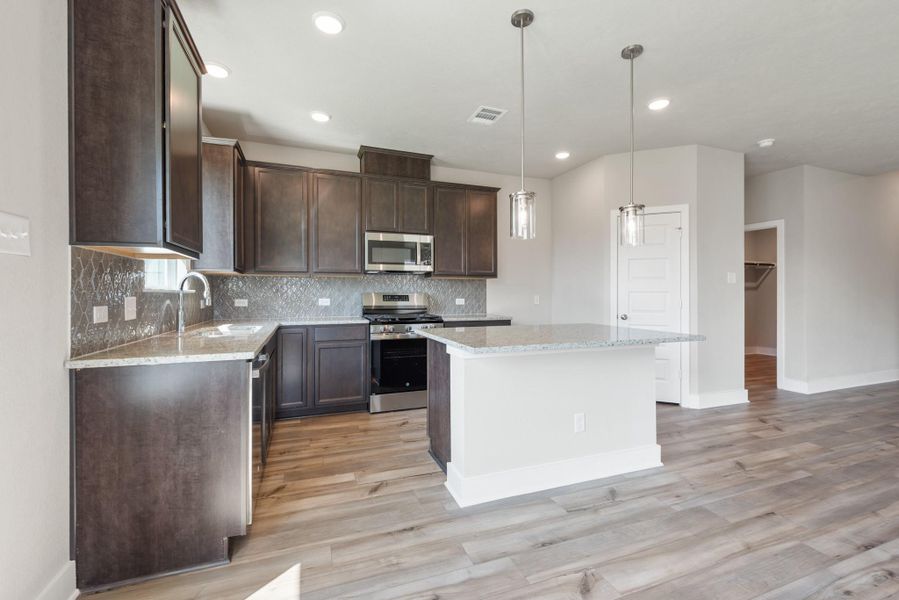 Furnished interior view inside a new home in , Brenham (Image 13).
